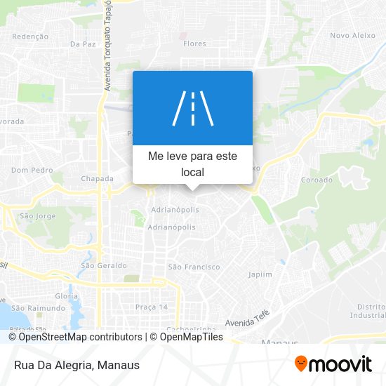 Rua Da Alegria mapa