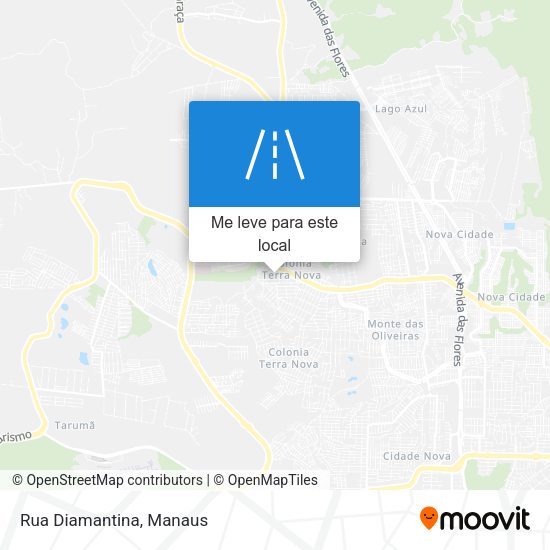 Rua Diamantina mapa