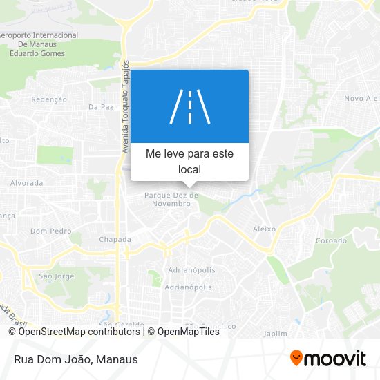 Rua Dom João mapa