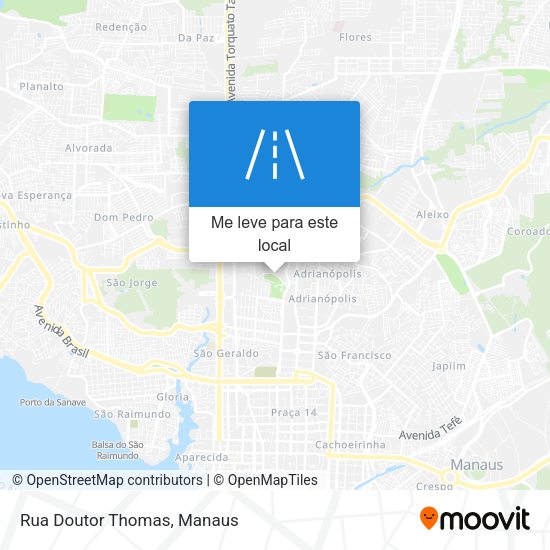 Rua Doutor Thomas mapa