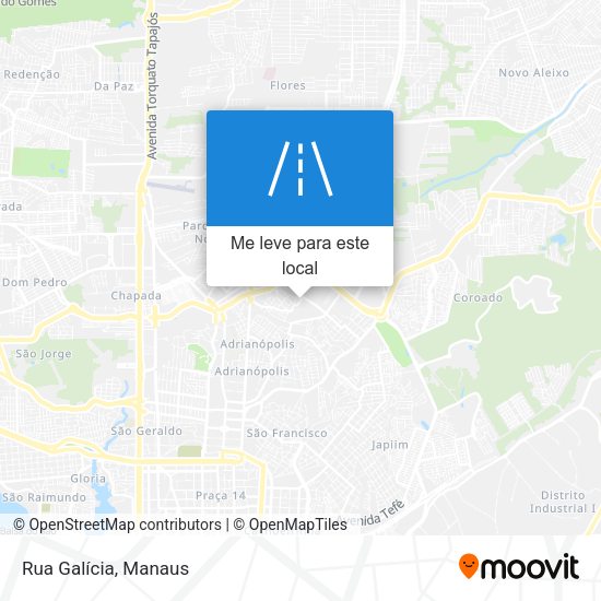 Rua Galícia mapa