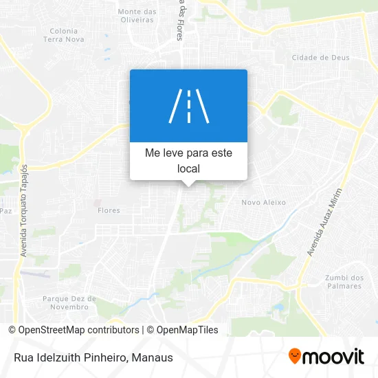 Rua Idelzuith Pinheiro mapa