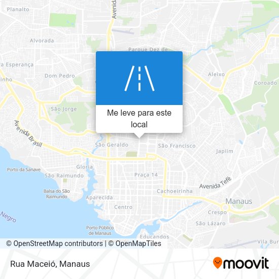 Rua Maceió mapa