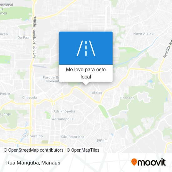 Rua Manguba mapa