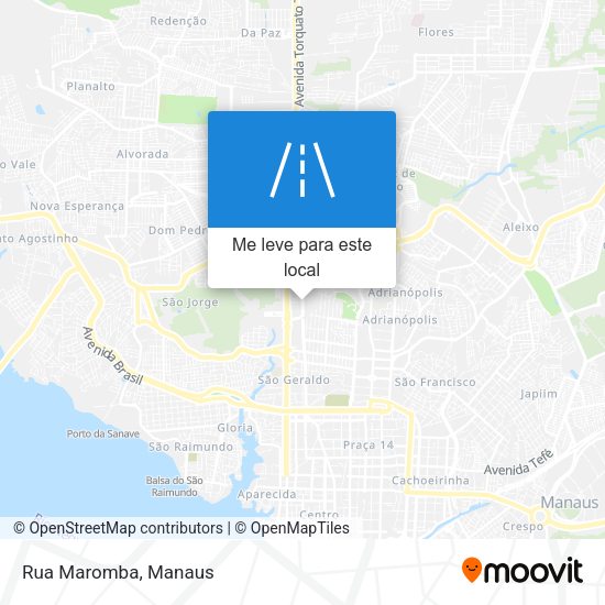 Rua Maromba mapa