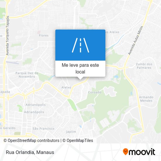 Rua Orlandia mapa