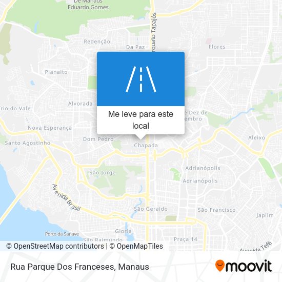 Rua Parque Dos Franceses mapa