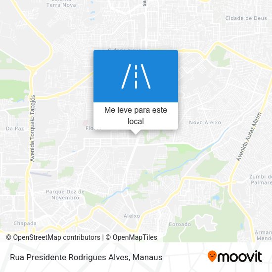 Rua Presidente Rodrigues Alves mapa