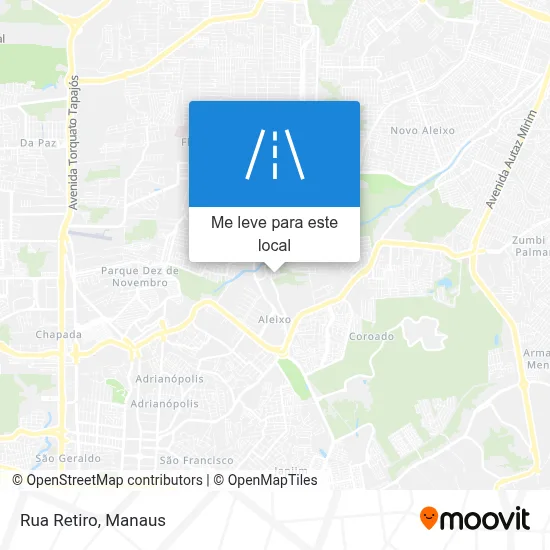 Rua Retiro mapa