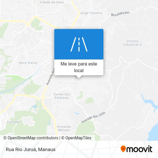 Rua Rio Juruá mapa