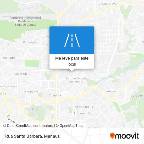 Rua Santa Barbara mapa