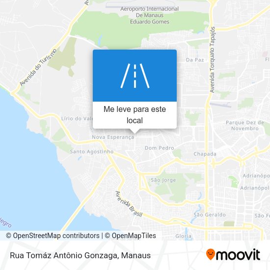 Rua Tomáz Antônio Gonzaga mapa