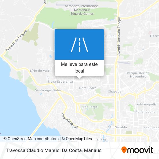 Travessa Cláudio Manuel Da Costa mapa