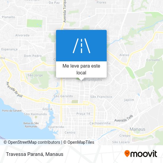 Travessa Paraná mapa