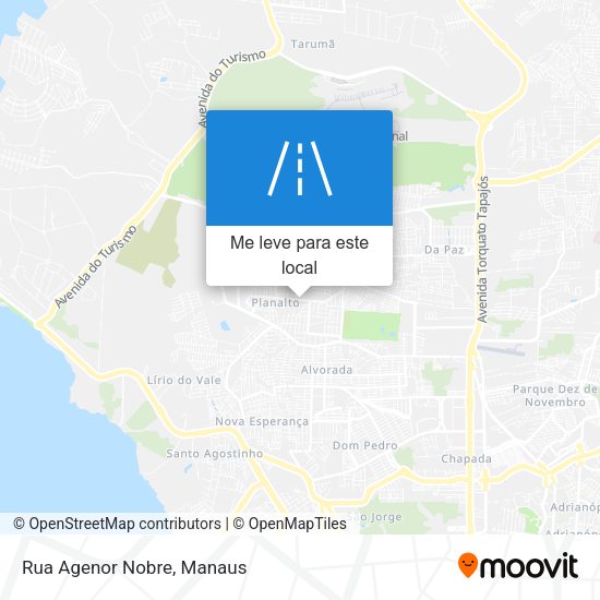 Rua Agenor Nobre mapa