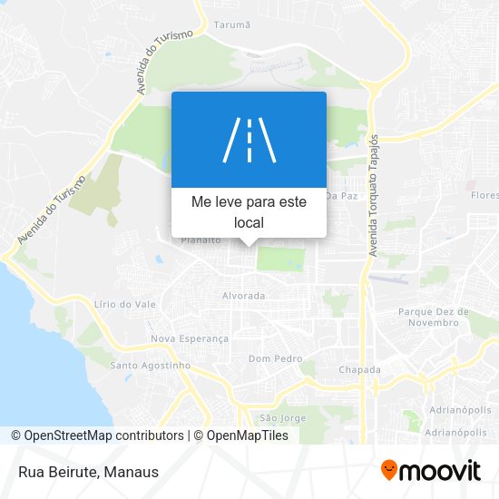 Rua Beirute mapa