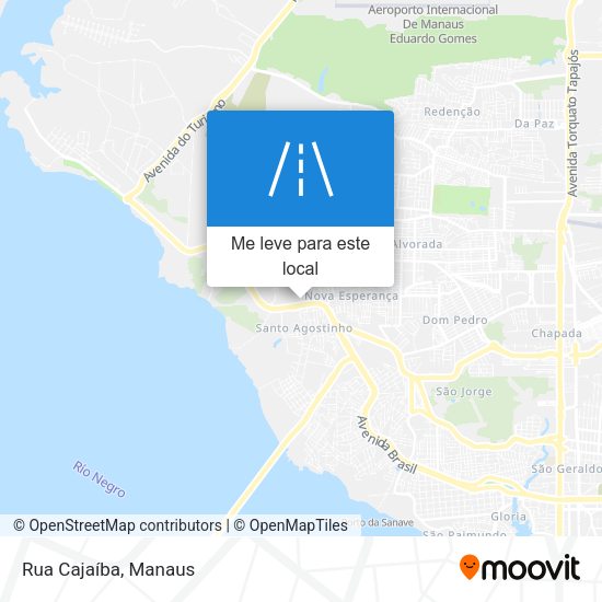 Rua Cajaíba mapa