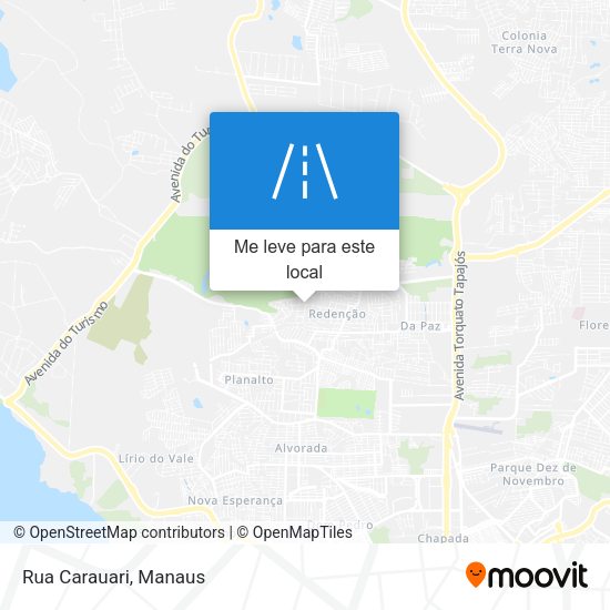 Rua Carauari mapa