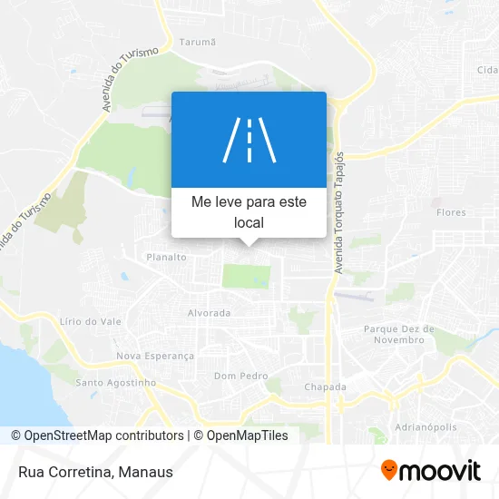 Rua Corretina mapa