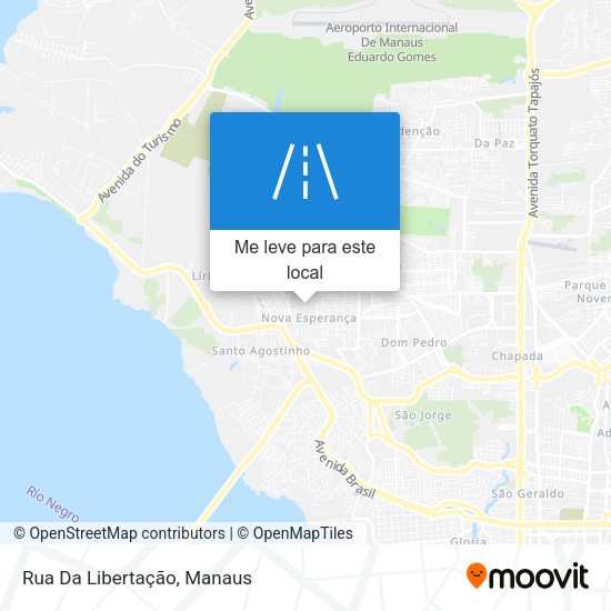 Rua Da Libertação mapa