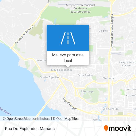 Rua Do Esplendor mapa
