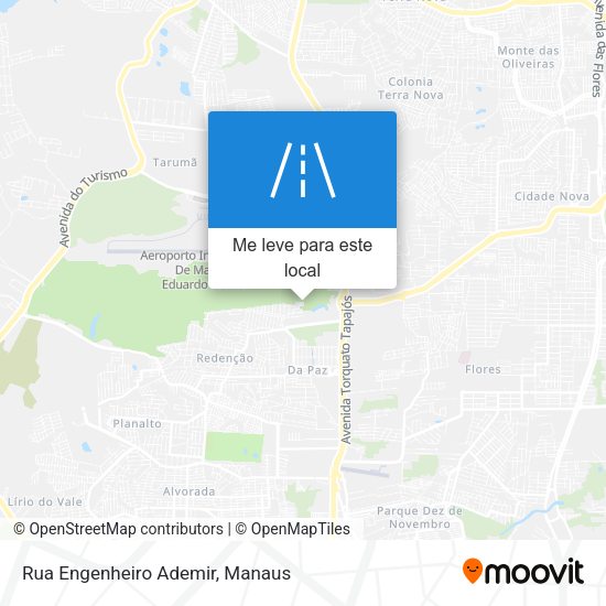 Rua Engenheiro Ademir mapa