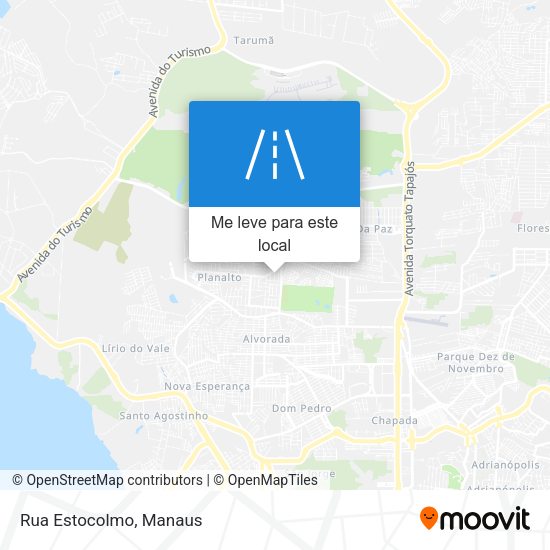 Rua Estocolmo mapa