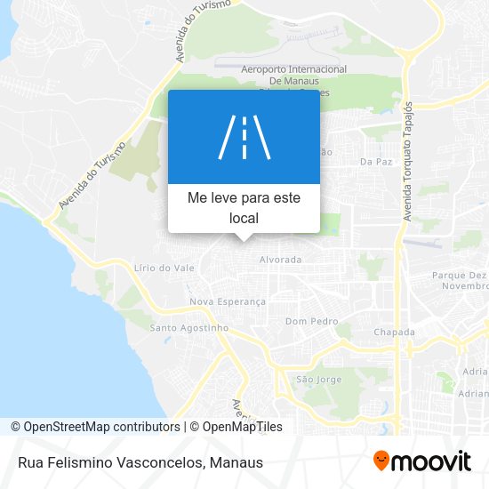 Rua Felismino Vasconcelos mapa
