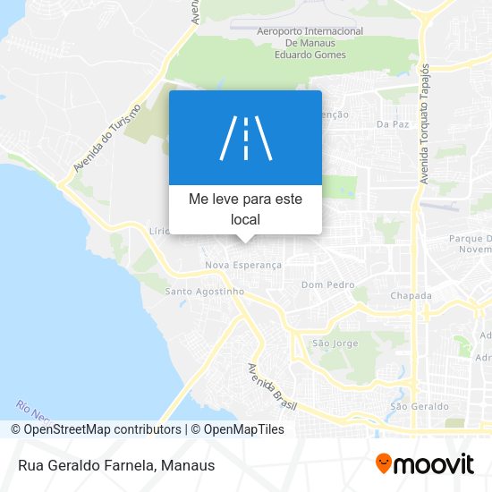Rua Geraldo Farnela mapa