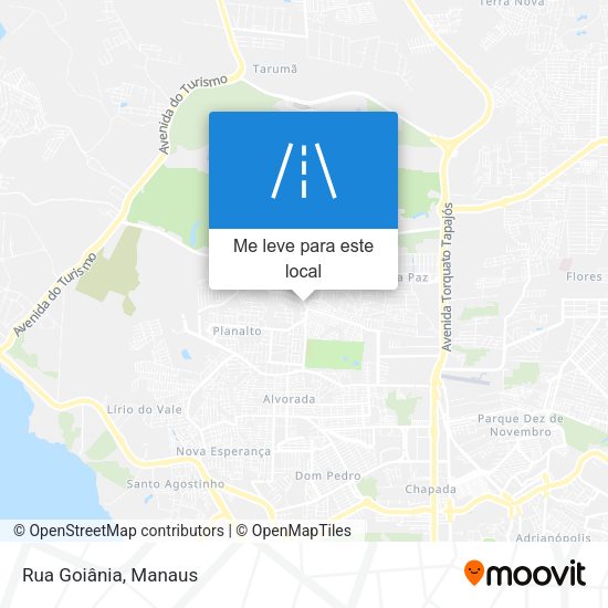 Rua Goiânia mapa