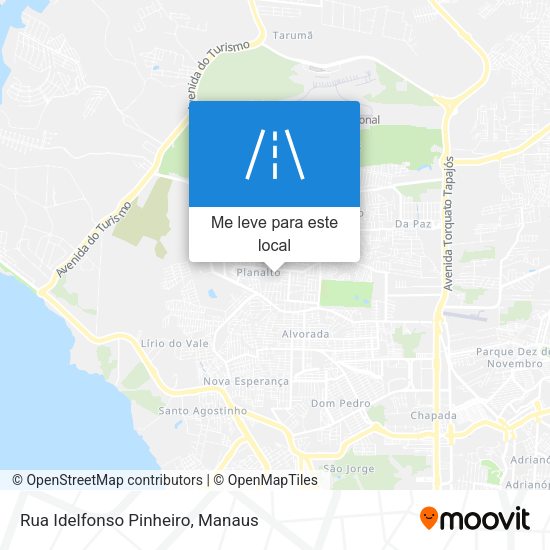 Rua Idelfonso Pinheiro mapa