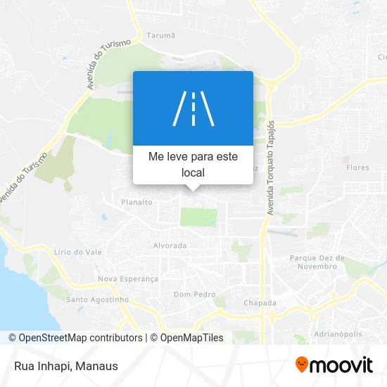 Rua Inhapi mapa