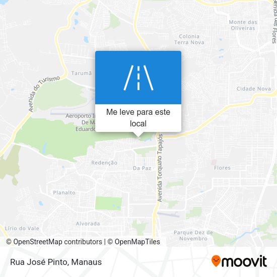 Rua José Pinto mapa