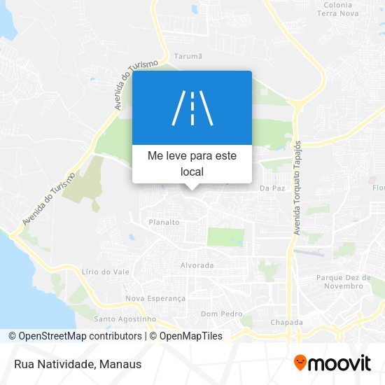 Rua Natividade mapa