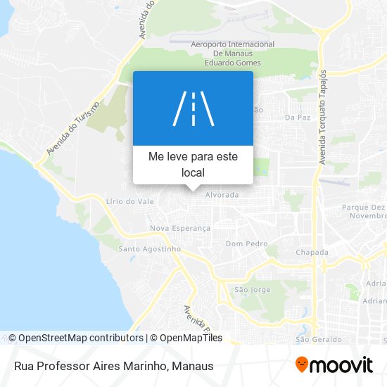 Rua Professor Aires Marinho mapa