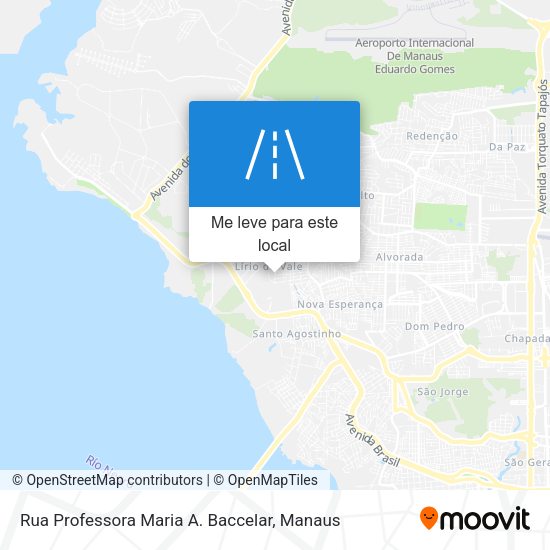 Rua Professora Maria A. Baccelar mapa