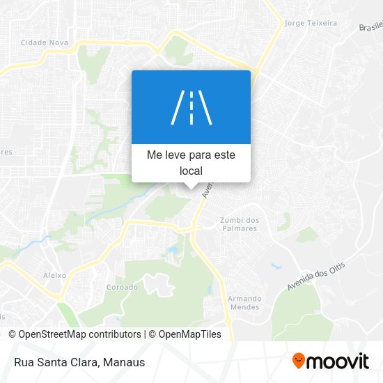 Rua Santa Clara mapa