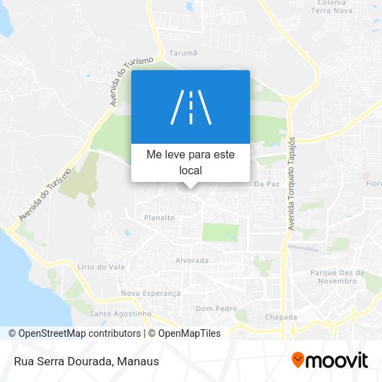 Rua Serra Dourada mapa