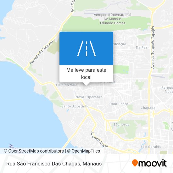 Rua São Francisco Das Chagas mapa