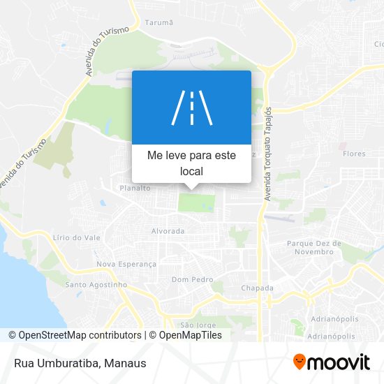 Rua Umburatiba mapa