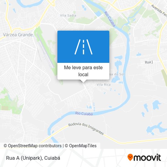 Rua A (Unipark) mapa