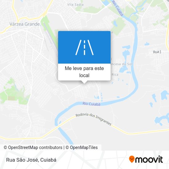 Rua São José mapa