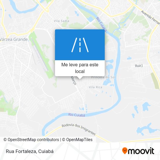 Rua Fortaleza mapa