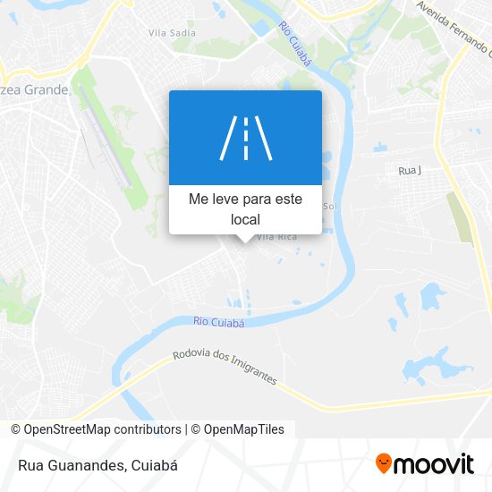 Rua Guanandes mapa