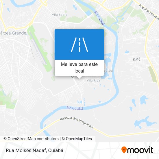 Rua Moisés Nadaf mapa