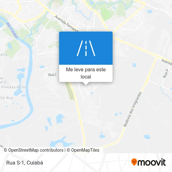 Rua S-1 mapa