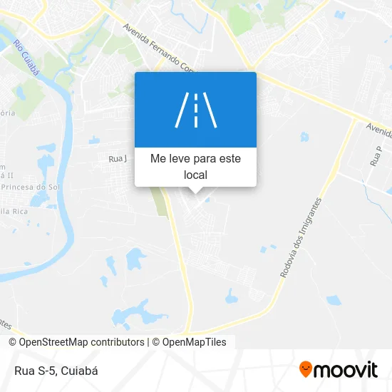 Rua S-5 mapa