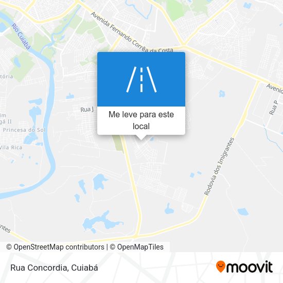 Rua Concordia mapa