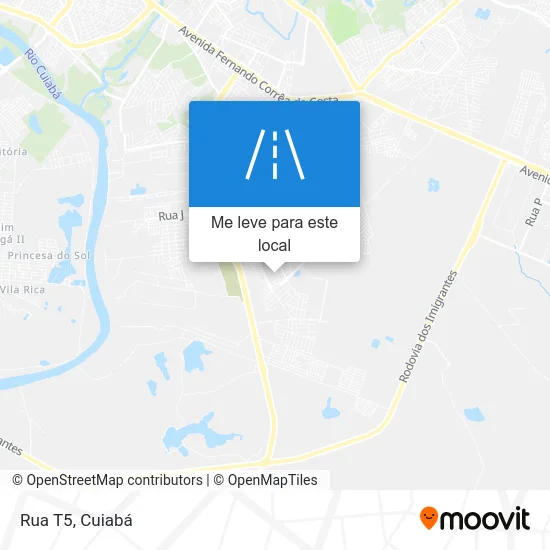 Rua T5 mapa