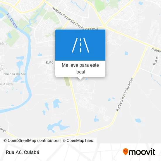 Rua A6 mapa